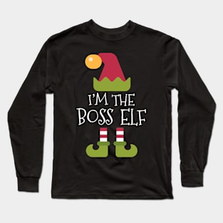 Christmas I'm the Boss Elf Long Sleeve T-Shirt